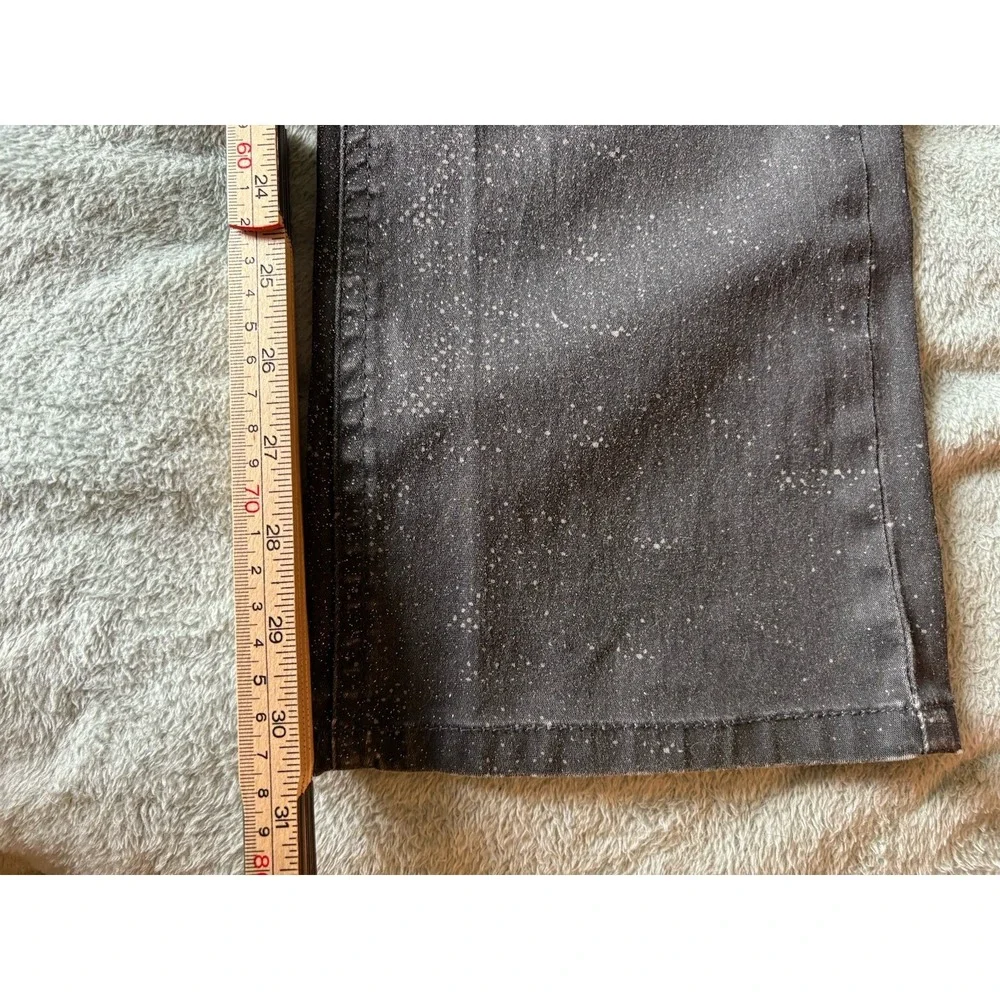 Y2K Vintage 90s‎ Rare CREST Jeans Gray City Artist Skyline Flare Women Sz 1/2